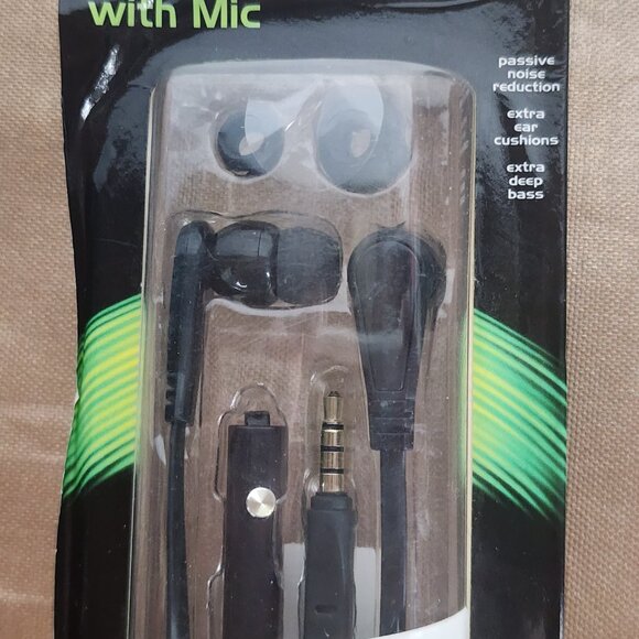 Duracell Passive Noise Reduction Black Stereo Headset with Hands Free Mic - Picture 4 of 16